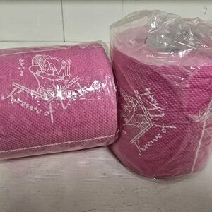 Pink Toilet Paper Rolls